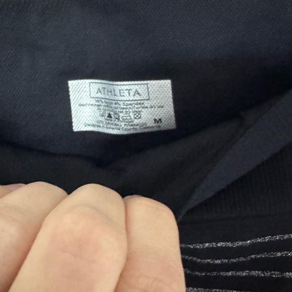 NWT Athleta Shimmer Stripe Leggings - Picture 9 of 9